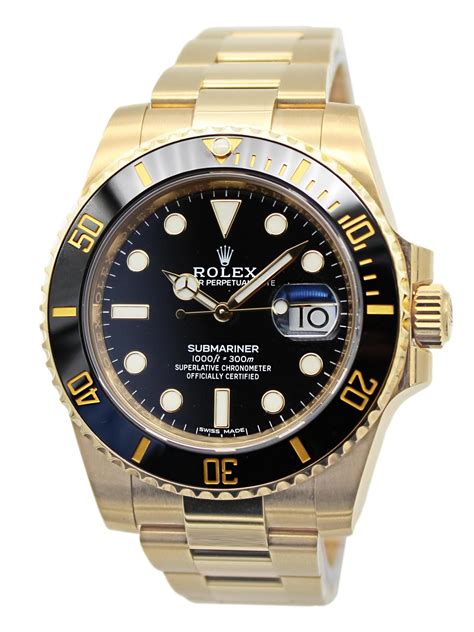 rolex black gold sub|rolex 18k gold submariner.